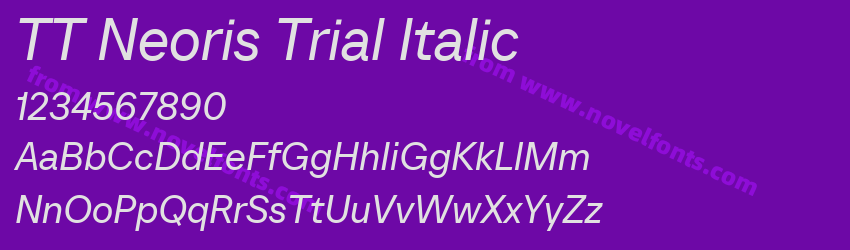 TT Neoris Trial ItalicPreview TT Neoris Trial ItalicPreview