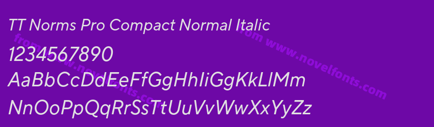 TT Norms Pro Compact Normal ItalicPreview TT Norms Pro Compact Normal ItalicPreview