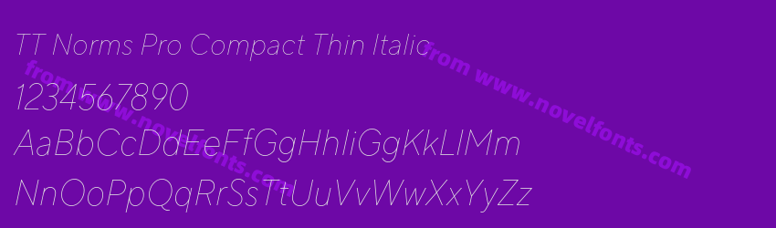 TT Norms Pro Compact Thin ItalicPreview TT Norms Pro Compact Thin ItalicPreview