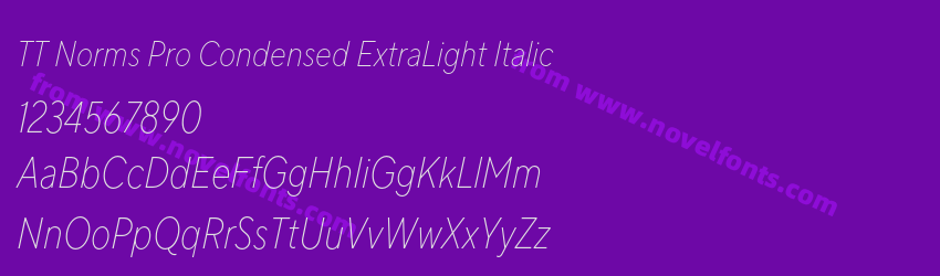 TT Norms Pro Condensed ExtraLight ItalicPreview TT Norms Pro Condensed ExtraLight ItalicPreview