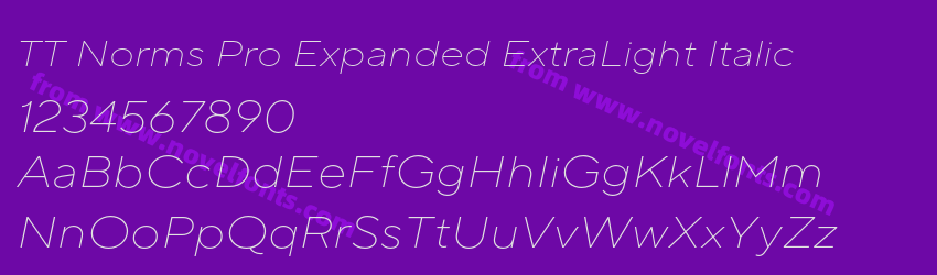 TT Norms Pro Expanded ExtraLight ItalicPreview TT Norms Pro Expanded ExtraLight ItalicPreview