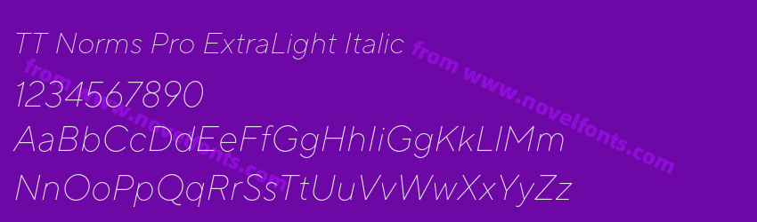 TT Norms Pro ExtraLight ItalicPreview TT Norms Pro ExtraLight ItalicPreview