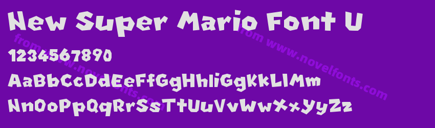 New Super Mario Font UPreview