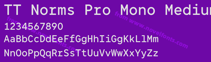 TT Norms Pro Mono MediumPreview TT Norms Pro Mono MediumPreview