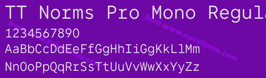 TT Norms Pro Mono RegularPreview TT Norms Pro Mono RegularPreview