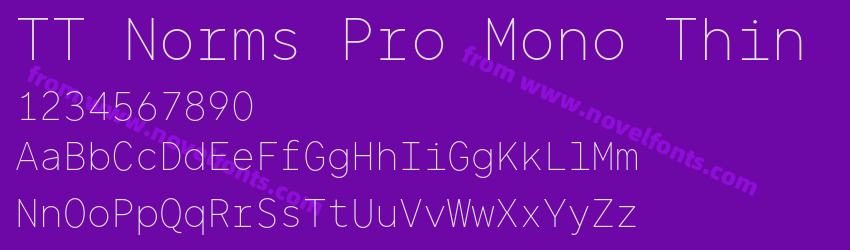 TT Norms Pro Mono ThinPreview TT Norms Pro Mono ThinPreview
