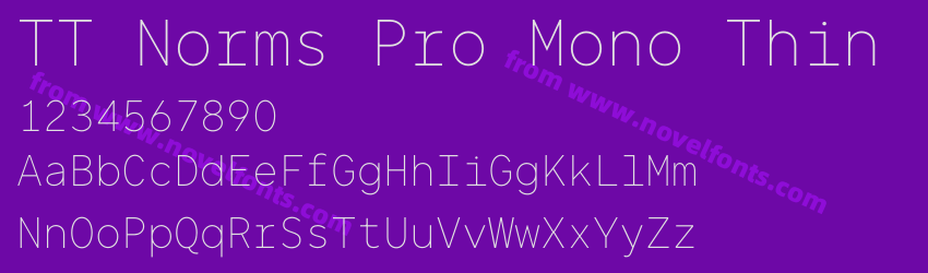 TT Norms Pro Mono ThinPreview TT Norms Pro Mono ThinPreview