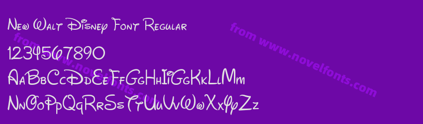 New Walt Disney Font RegularPreview