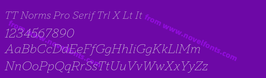 TT Norms Pro Serif Trl X Lt ItPreview TT Norms Pro Serif Trl X Lt ItPreview