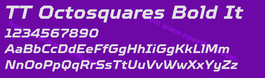 TT Octosquares Bold ItPreview TT Octosquares Bold ItPreview