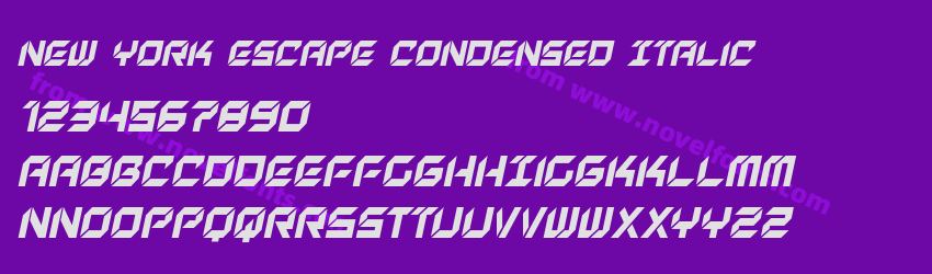 New York Escape Condensed ItalicPreview