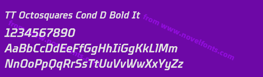 TT Octosquares Cond D Bold ItPreview TT Octosquares Cond D Bold ItPreview