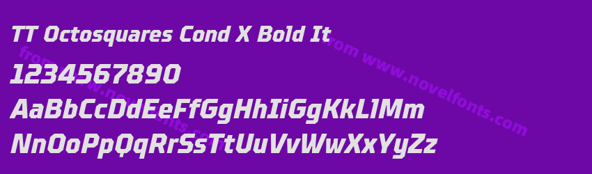 TT Octosquares Cond X Bold ItPreview TT Octosquares Cond X Bold ItPreview