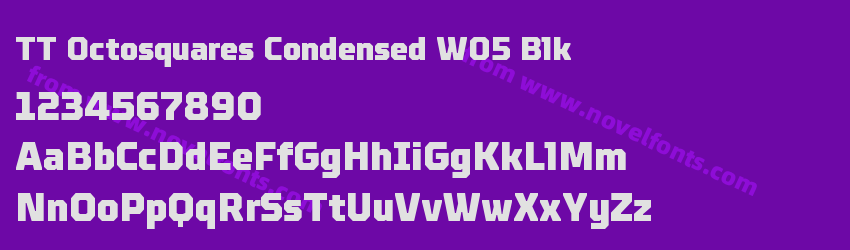 TT Octosquares Condensed W05 BlkPreview TT Octosquares Condensed W05 BlkPreview
