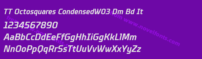 TT Octosquares CondensedW03 Dm Bd ItPreview TT Octosquares CondensedW03 Dm Bd ItPreview