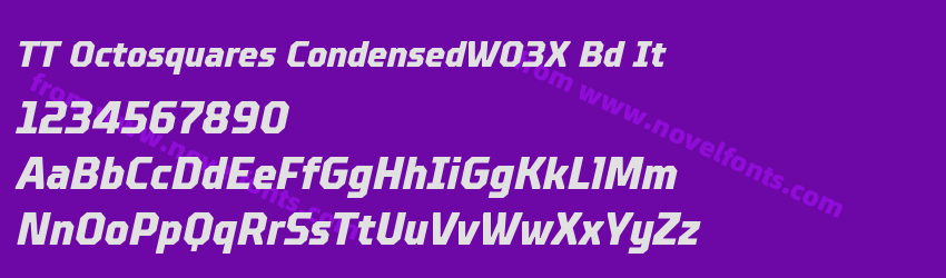 TT Octosquares CondensedW03X Bd ItPreview TT Octosquares CondensedW03X Bd ItPreview