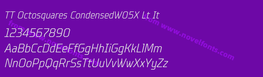TT Octosquares CondensedW05X Lt ItPreview TT Octosquares CondensedW05X Lt ItPreview