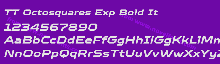 TT Octosquares Exp Bold ItPreview TT Octosquares Exp Bold ItPreview