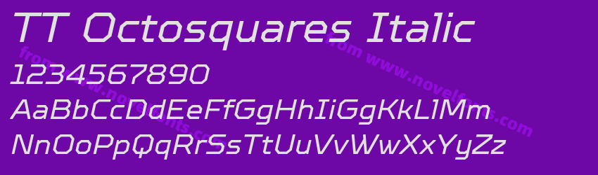 TT Octosquares ItalicPreview TT Octosquares ItalicPreview