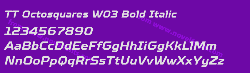 TT Octosquares W03 Bold ItalicPreview TT Octosquares W03 Bold ItalicPreview