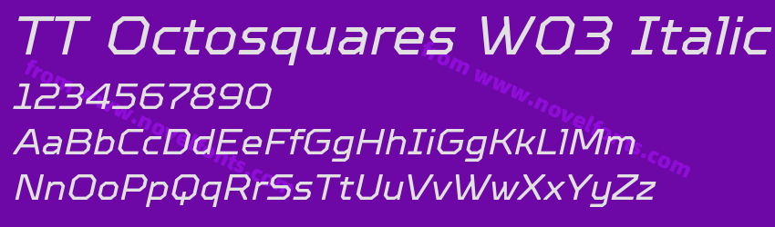 TT Octosquares W03 ItalicPreview TT Octosquares W03 ItalicPreview