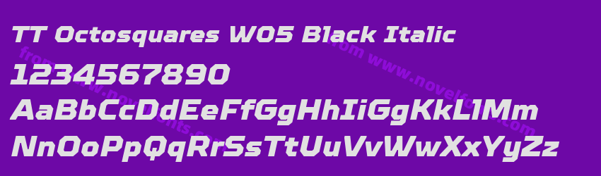 TT Octosquares W05 Black ItalicPreview TT Octosquares W05 Black ItalicPreview