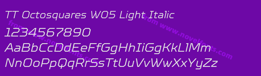 TT Octosquares W05 Light ItalicPreview TT Octosquares W05 Light ItalicPreview