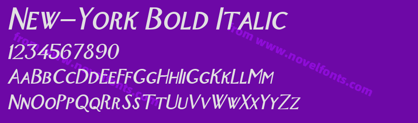 New-York Bold ItalicPreview