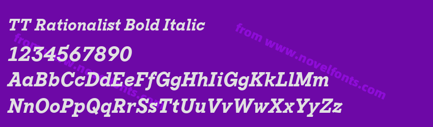TT Rationalist Bold ItalicPreview TT Rationalist Bold ItalicPreview