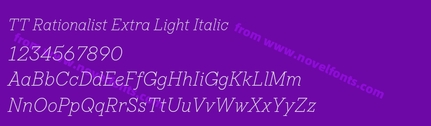 TT Rationalist Extra Light ItalicPreview TT Rationalist Extra Light ItalicPreview