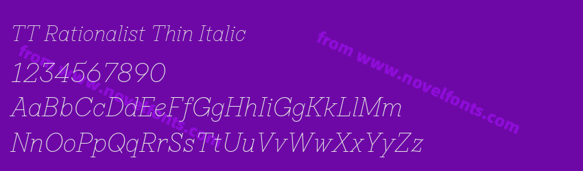 TT Rationalist Thin ItalicPreview TT Rationalist Thin ItalicPreview