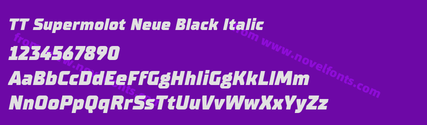 TT Supermolot Neue Black ItalicPreview TT Supermolot Neue Black ItalicPreview