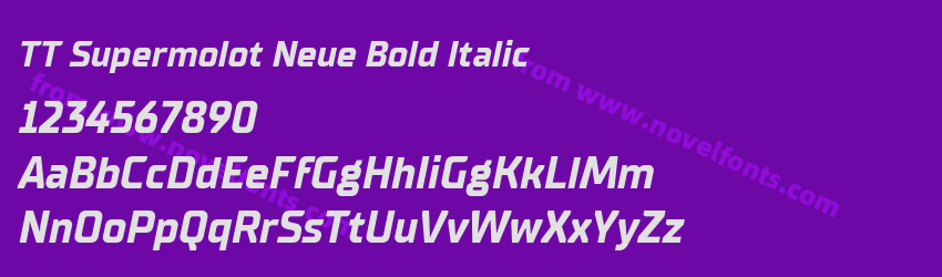 TT Supermolot Neue Bold ItalicPreview TT Supermolot Neue Bold ItalicPreview