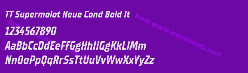 TT Supermolot Neue Cond Bold ItPreview TT Supermolot Neue Cond Bold ItPreview