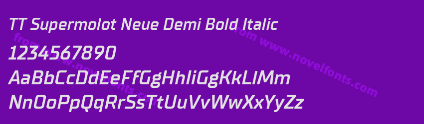 TT Supermolot Neue Demi Bold ItalicPreview TT Supermolot Neue Demi Bold ItalicPreview