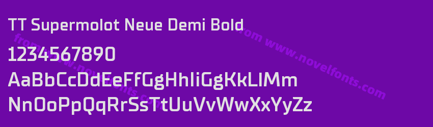 TT Supermolot Neue Demi BoldPreview TT Supermolot Neue Demi BoldPreview
