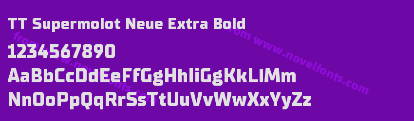 TT Supermolot Neue Extra BoldPreview TT Supermolot Neue Extra BoldPreview