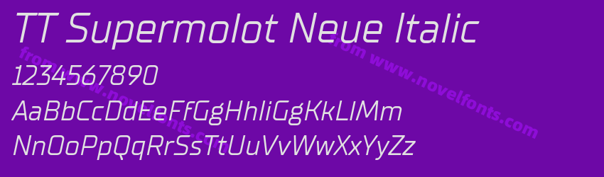 TT Supermolot Neue ItalicPreview TT Supermolot Neue ItalicPreview