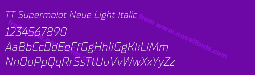 TT Supermolot Neue Light ItalicPreview TT Supermolot Neue Light ItalicPreview