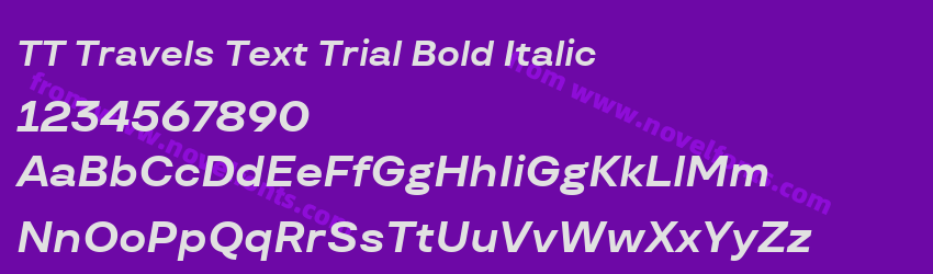 TT Travels Text Trial Bold ItalicPreview TT Travels Text Trial Bold ItalicPreview