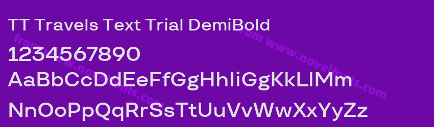 TT Travels Text Trial DemiBoldPreview TT Travels Text Trial DemiBoldPreview