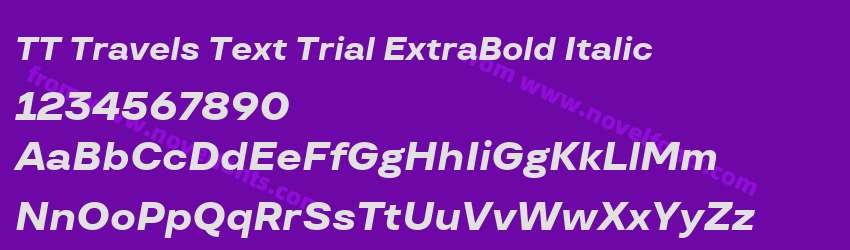 TT Travels Text Trial ExtraBold ItalicPreview TT Travels Text Trial ExtraBold ItalicPreview