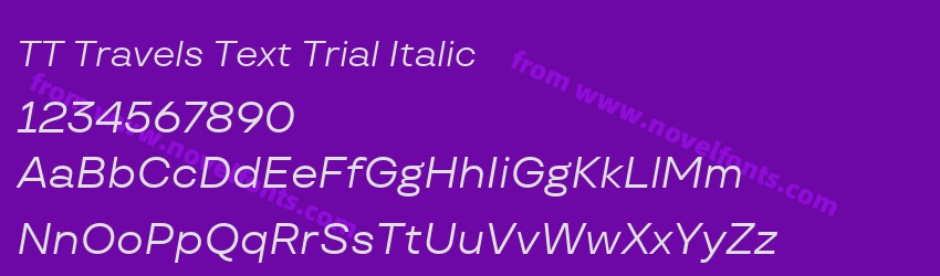 TT Travels Text Trial ItalicPreview TT Travels Text Trial ItalicPreview