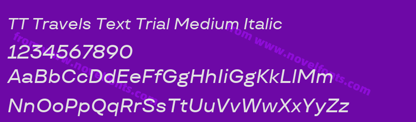 TT Travels Text Trial Medium ItalicPreview TT Travels Text Trial Medium ItalicPreview