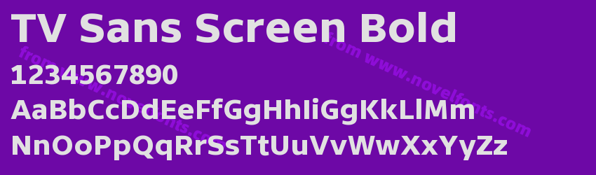 TV Sans Screen BoldPreview TV Sans Screen BoldPreview