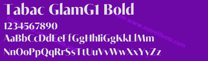 Tabac GlamG1 BoldPreview Tabac GlamG1 BoldPreview