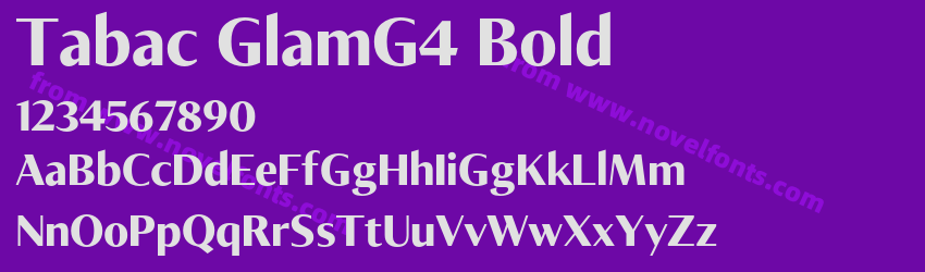 Tabac GlamG4 BoldPreview Tabac GlamG4 BoldPreview