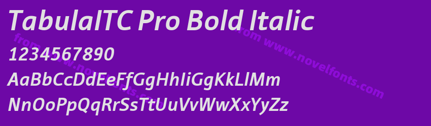TabulaITC Pro Bold ItalicPreview TabulaITC Pro Bold ItalicPreview