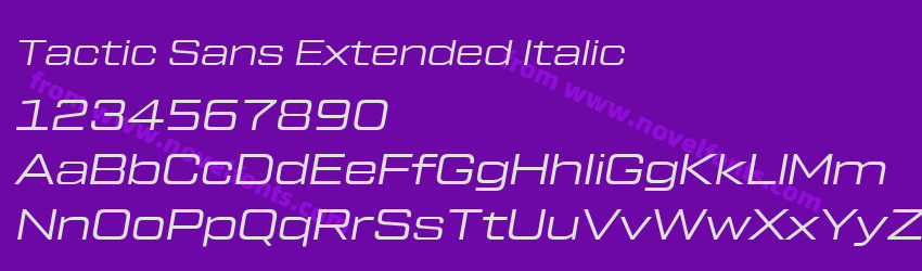 Tactic Sans Extended ItalicPreview Tactic Sans Extended ItalicPreview