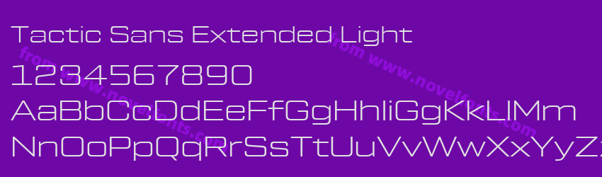 Tactic Sans Extended LightPreview Tactic Sans Extended LightPreview